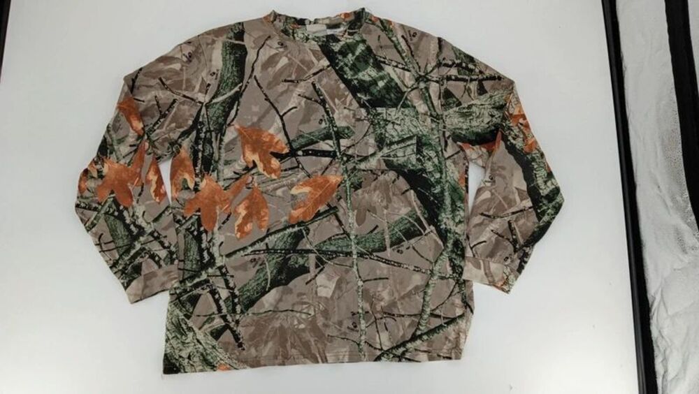 Vintage Outfitters Ridge Camo Long Sleeve Shirt Large Pocket Ranchcore Cabin